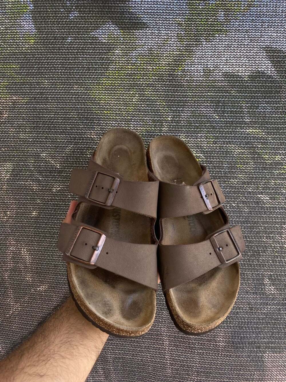 Birkenstock Arizona Mocha Brown Two-Strap Sandals